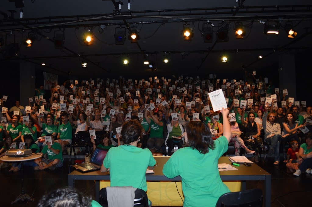 Foto de um ato em defesa do ensino em Manacor (Ilhas Baleares)
