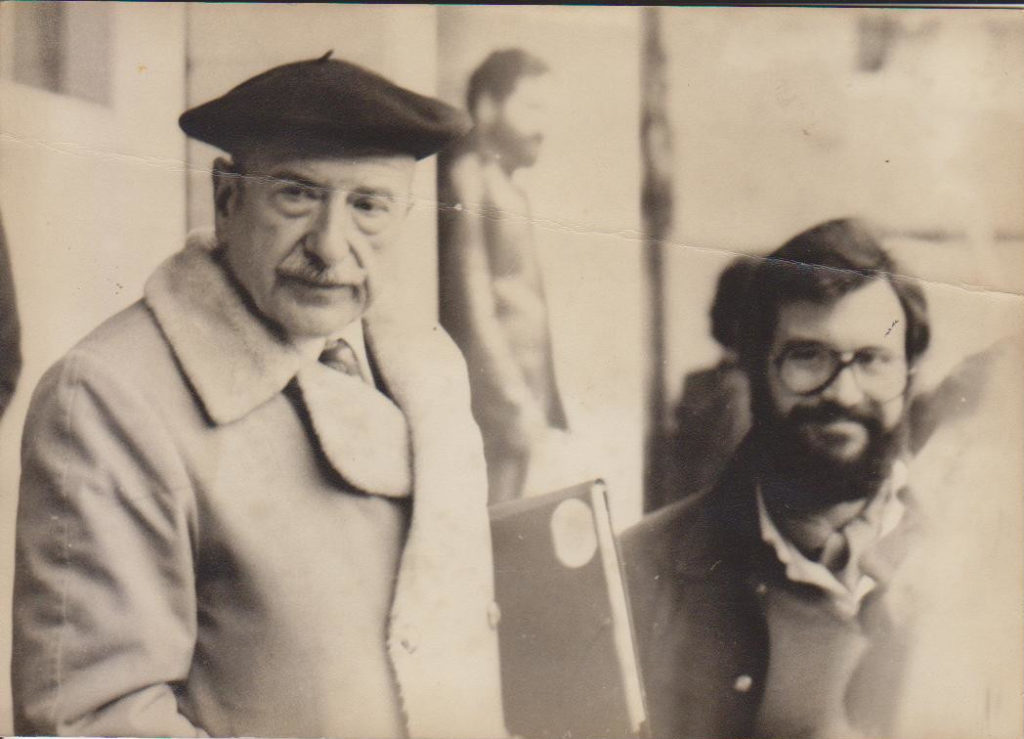 Ricardo Carvalho Calero e Ramom Reimunde em Viveiro. Ano 1980.