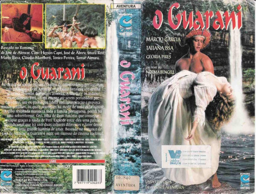 Filmografia Literaria Brasil O Guarani Capa DVD0