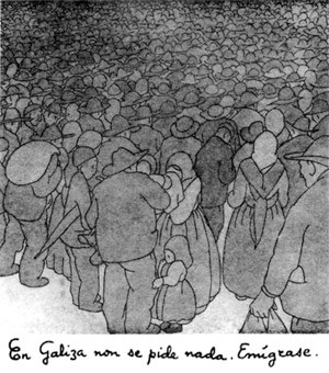 GALIZA Emigração por Castelao