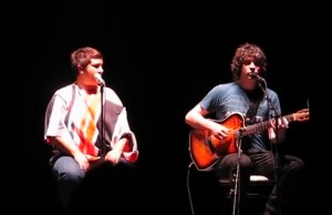 Ugia Pedreira e Fred Martins num concerto polo lançamento do disco 'Acrobata'