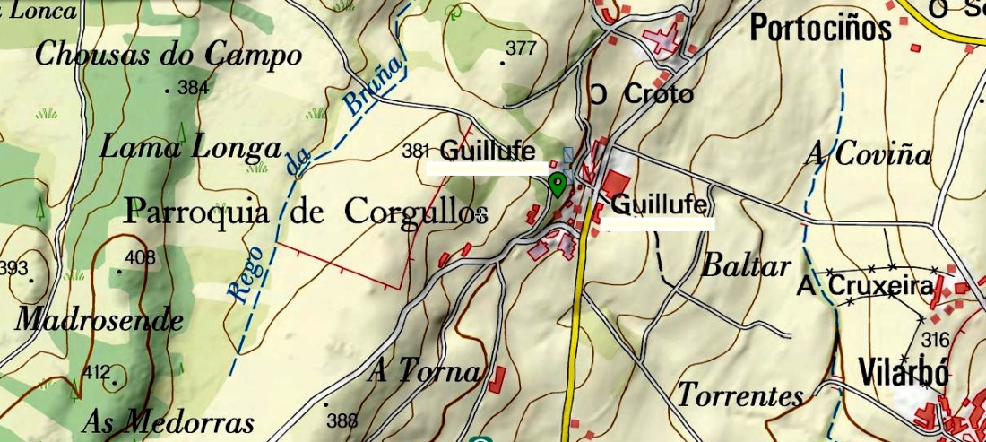 Mapa de Guillufe