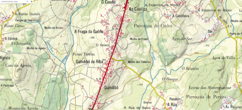 Mapa de Guindibo.
