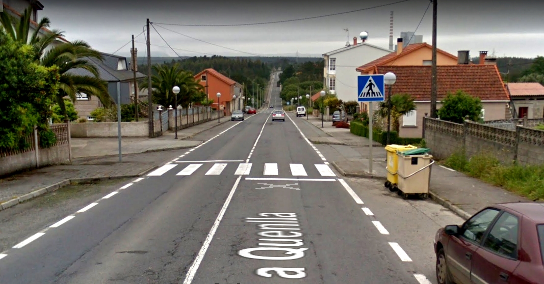 Rua A Quenlha, do Mesom do Vento cara a Cerzeda, em Ordes